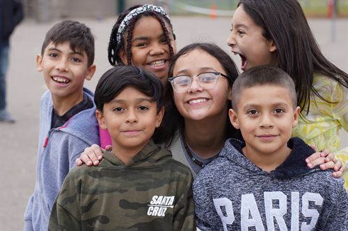 Group of students smiling