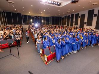 shot of graduating closs