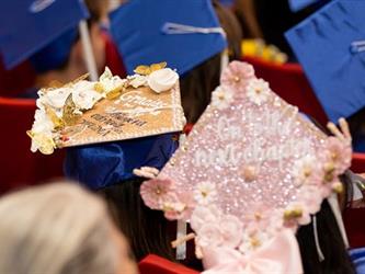 close up of students cap 