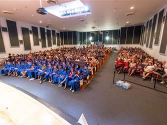 various students in rows