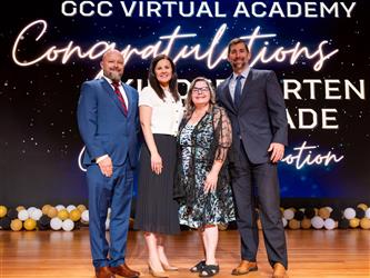 gcc staff on stage
