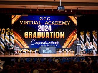 2024 Graduation ceremony on stage